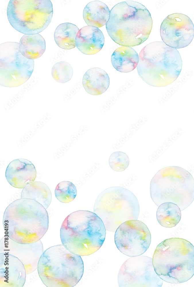 しゃぼん玉 コピースペース Stock イラスト Adobe Stock