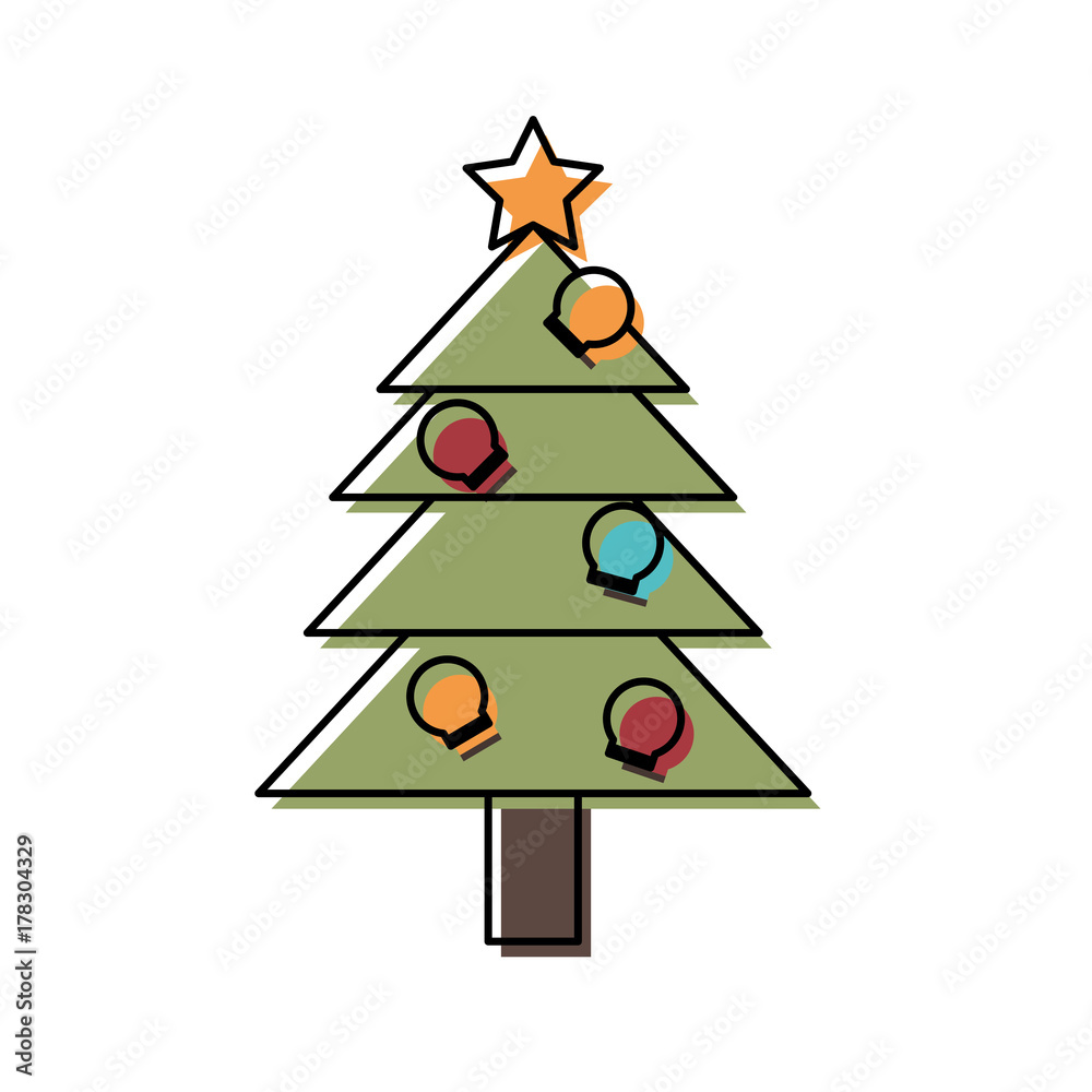 christmas tree vector illustration christmas tree vector illustration