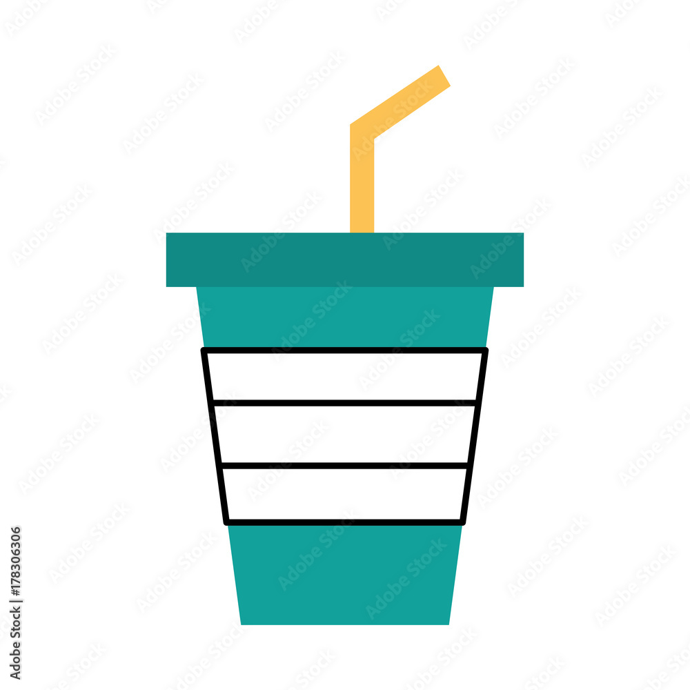 disposable plastic cup soda with straw birthday drink disposable plastic cup soda with straw birthday drink