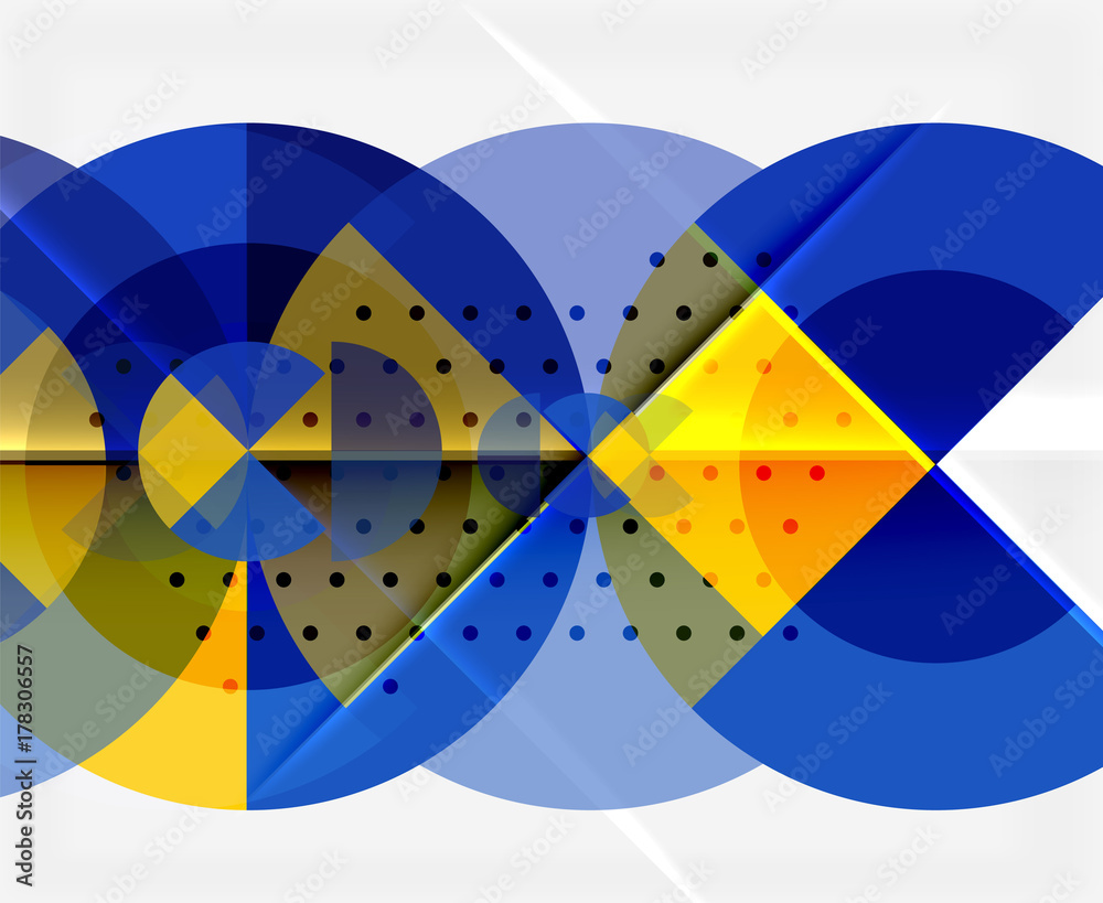Geometric circle abstract banner Geometric circle abstract banner