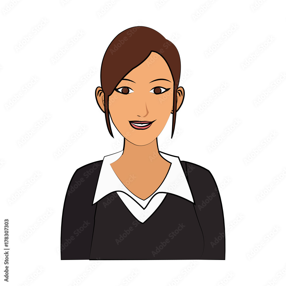 business woman portrait icon image vector illustration design business woman portrait icon image vector illustration design