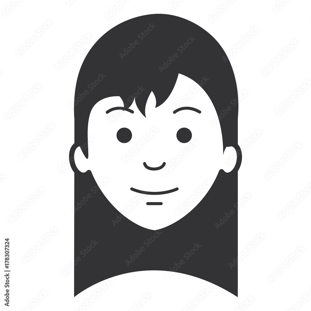 beautiful woman head avatar character beautiful woman head avatar character