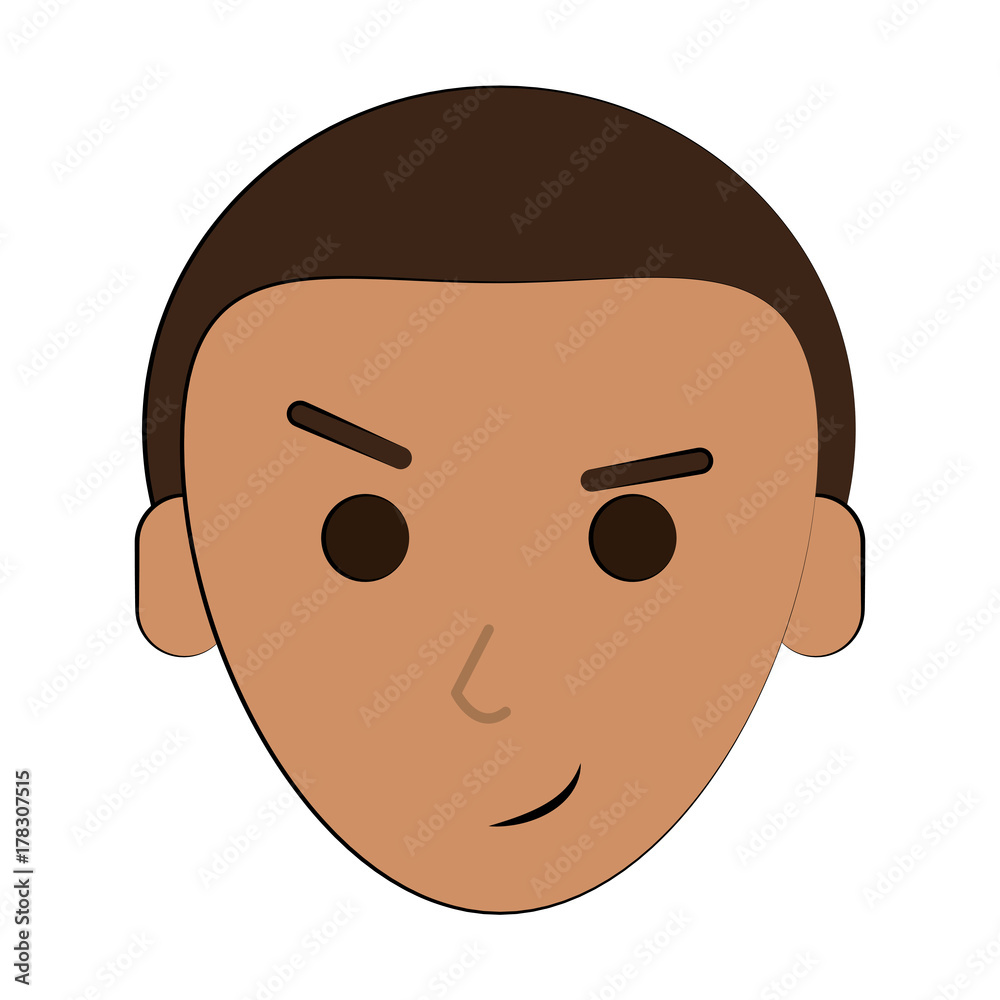 Fototapeta premium man happy head icon image vector illustration design