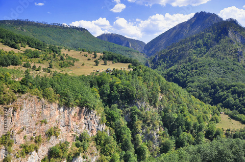 Montenegro. The Tara river canyon