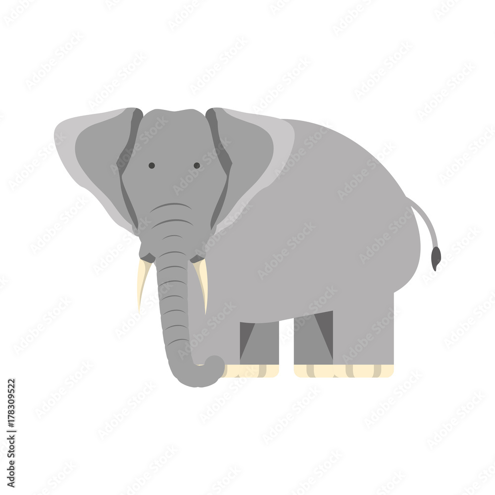 Fototapeta premium cartoon elephant icon