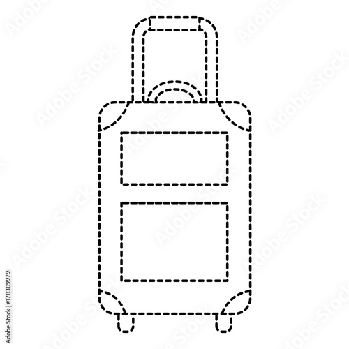 suitcase travel isolated icon © Gstudio