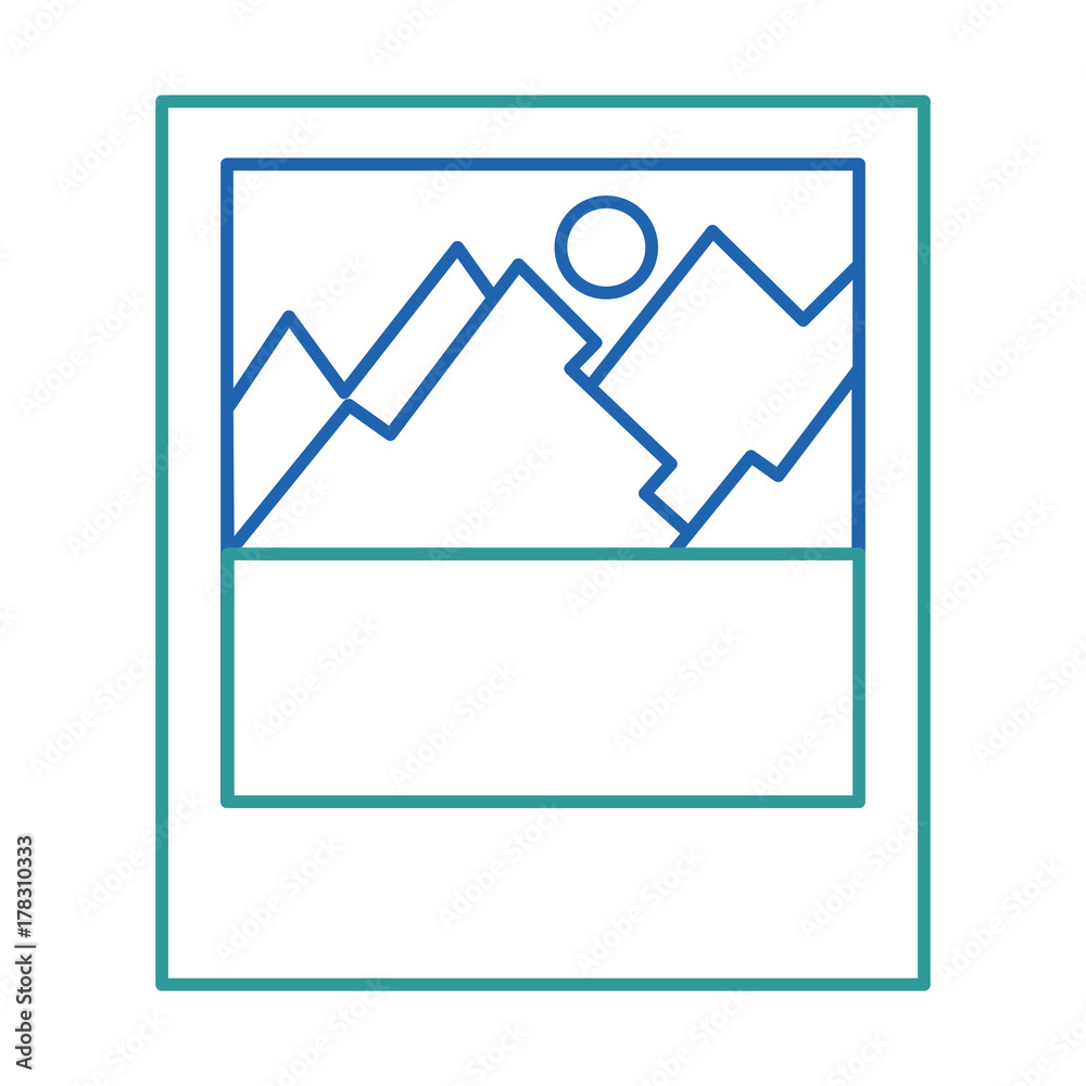 landscape snapshot isolated icon landscape snapshot isolated icon