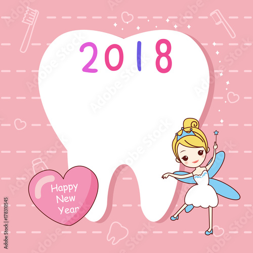tooth with new year