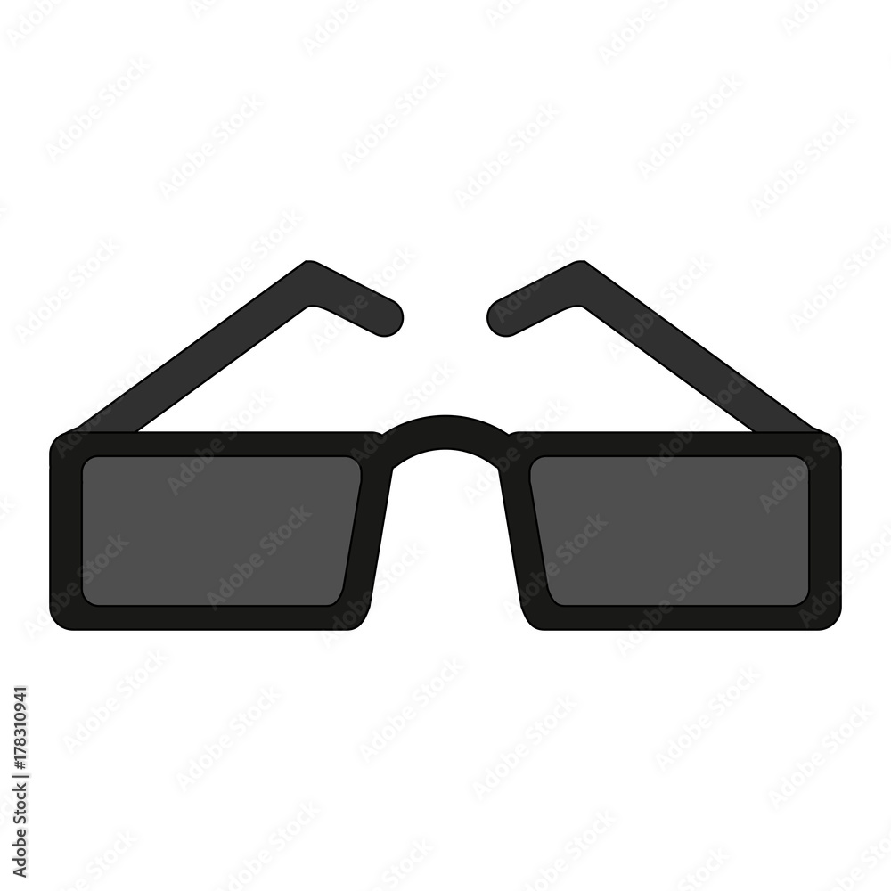 sunglasses with square frame icon image vector illustration design sunglasses with square frame icon image vector illustration design