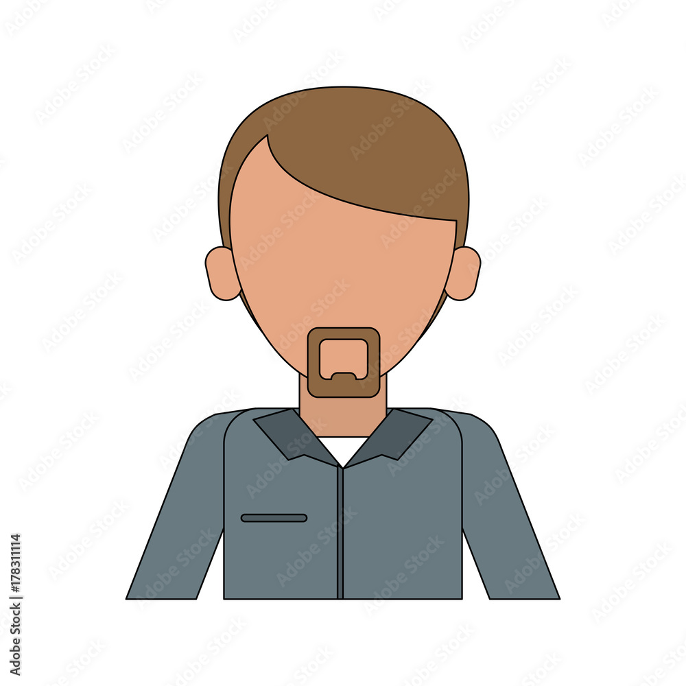 man with beard avatar portrait icon image vector illustration design man with beard avatar portrait icon image vector illustration design