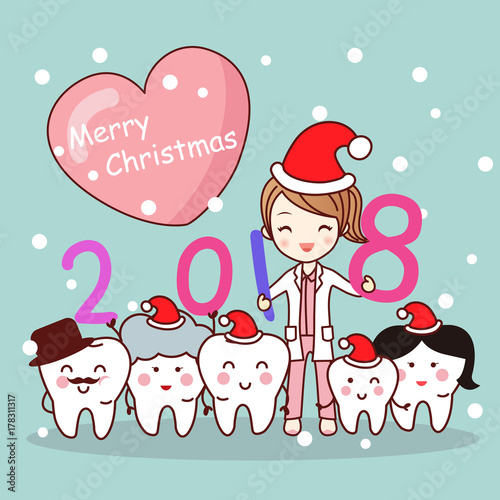 tooth with new year