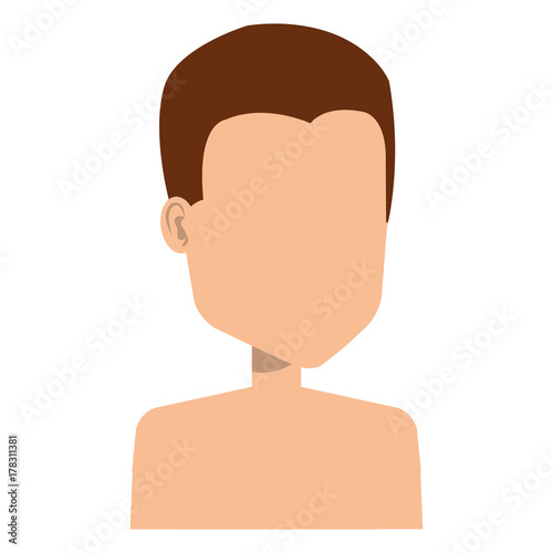 young man shirtless avatar character