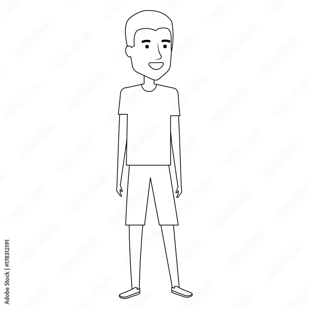 young man avatar character young man avatar character