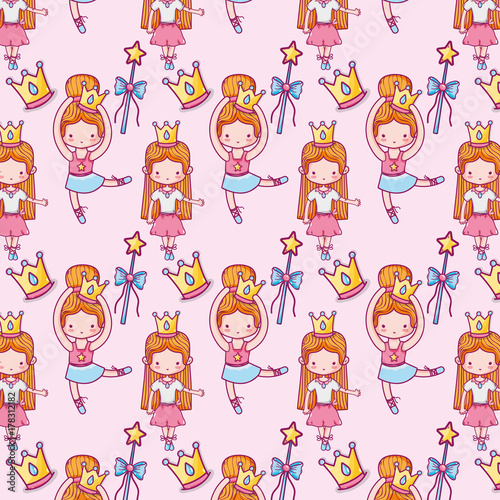 girl practice ballet to elegant preformer background