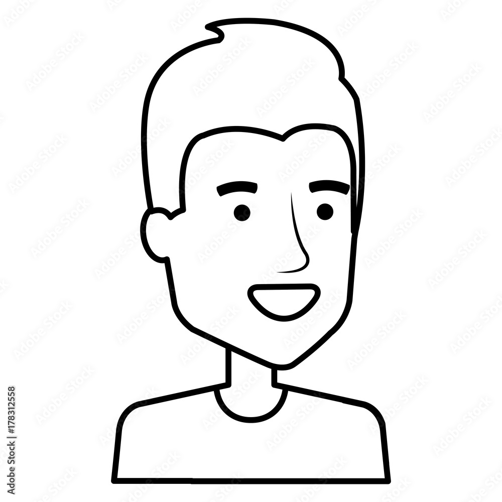 young man avatar character young man avatar character