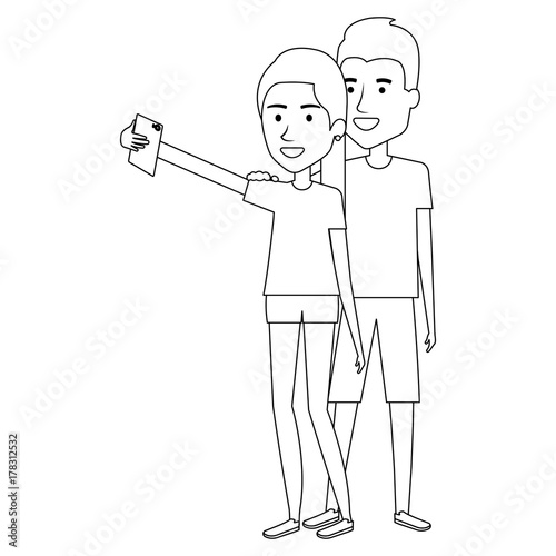 couple taking a selfie