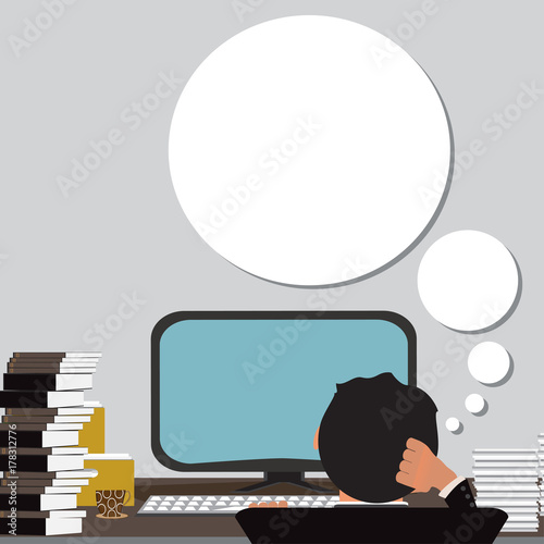 Businessman dreaming.