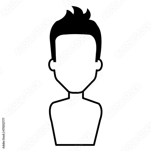 young man shirtless avatar character