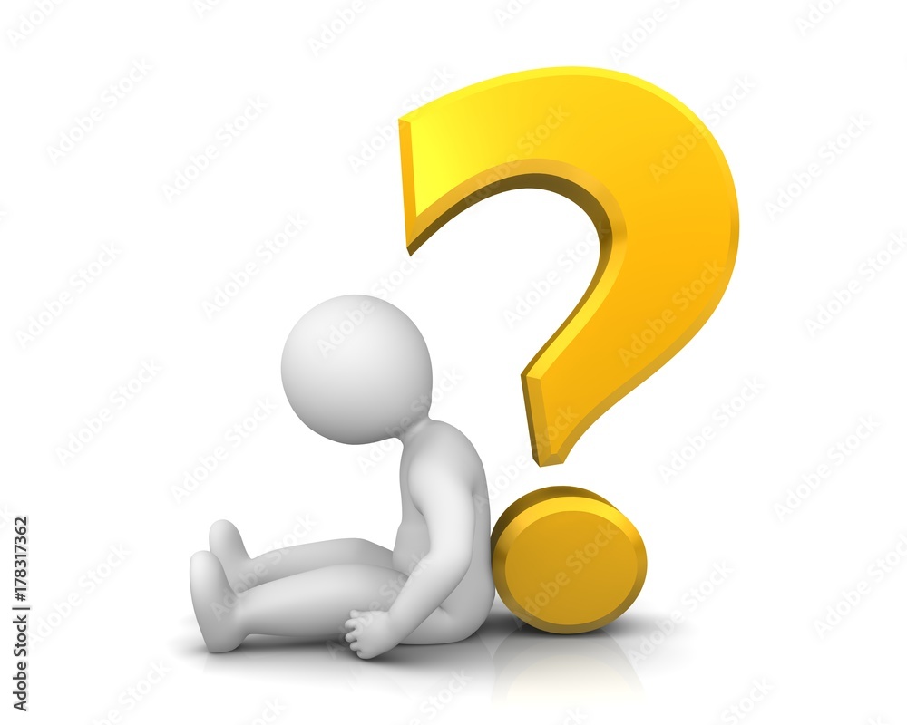 question mark yellow gold 3d sign symbol icon burn out sign with sad uncertain worried broken loser stick man isolated on white question mark yellow gold 3d sign symbol icon burn out sign with sad uncertain worried broken loser stick man isolated on white