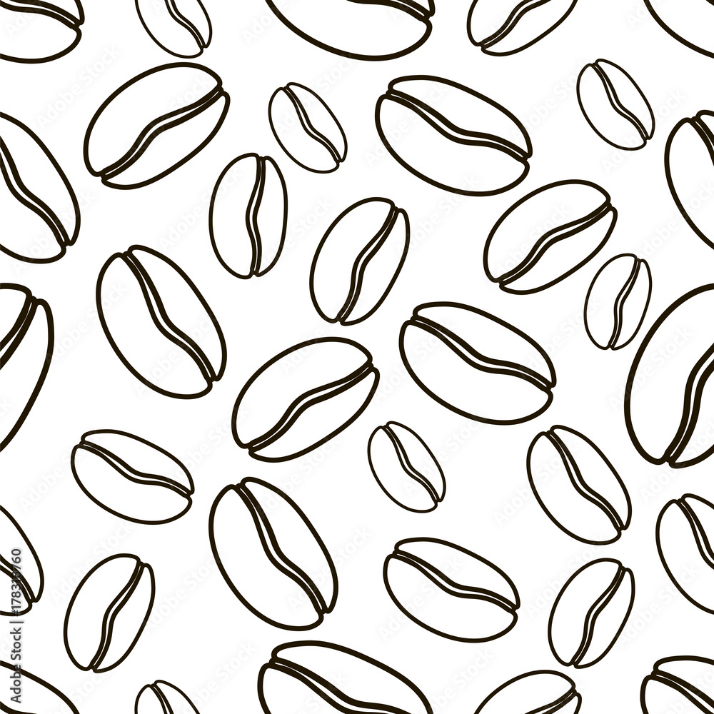Seamless pattern of coffee. Vector illustration. Seamless pattern of coffee. Vector illustration.