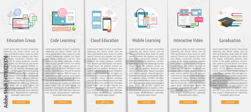 E-Learning and Online Education Banner Concept