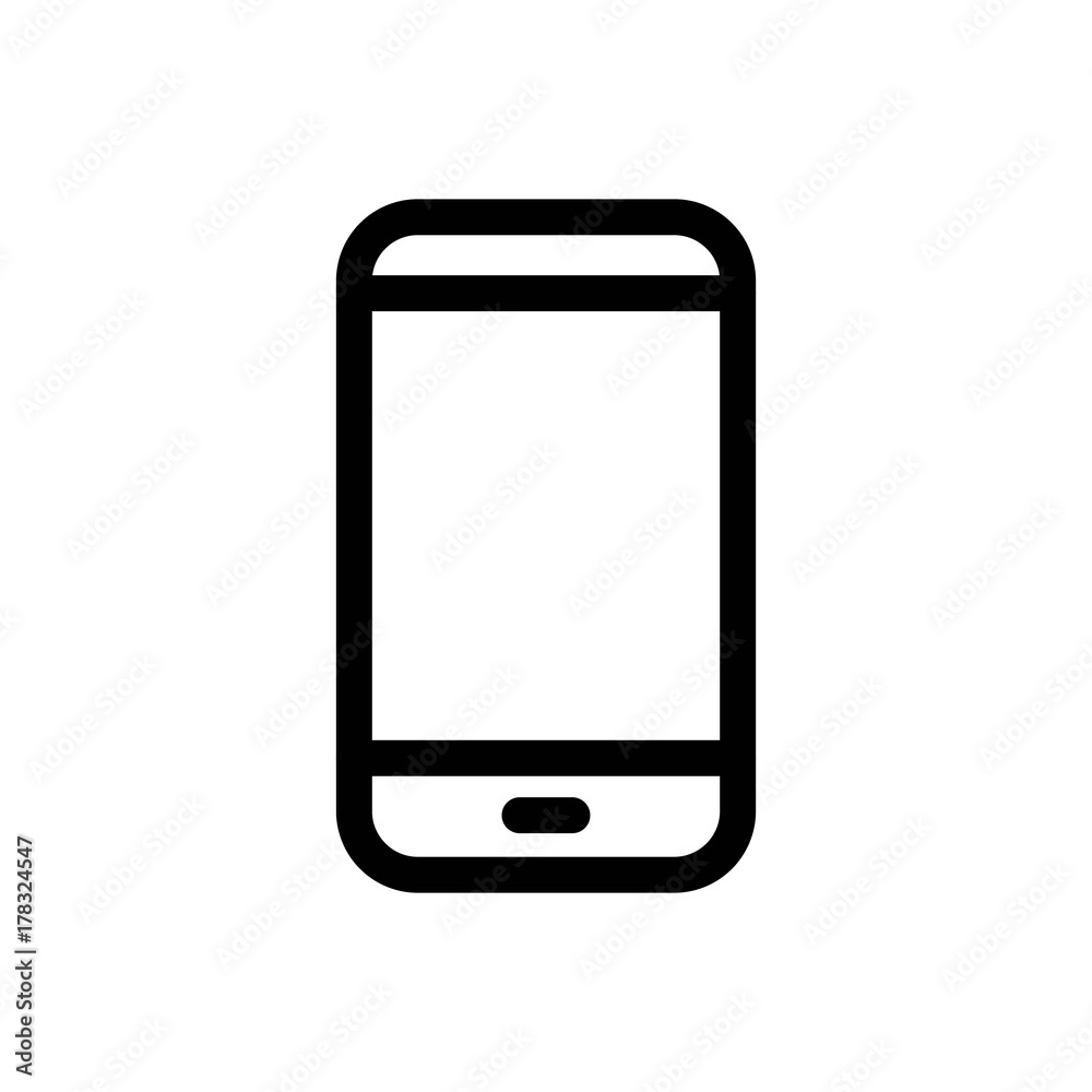 Phone Icon Vector Fat Design Editable Stroke. 512x512 Pixel Perfect. Phone Icon Vector Fat Design Editable Stroke. 512x512 Pixel Perfect.