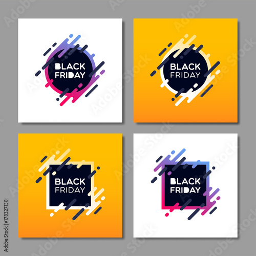 Black friday sale banners.