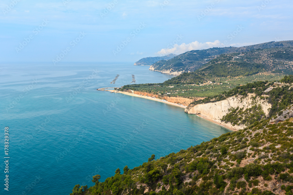 Summer sea coast Cala Rosa, Italy Summer sea coast Cala Rosa, Italy