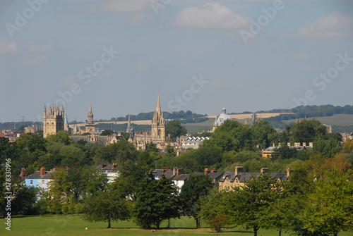 View of Oxford from South Park in summer