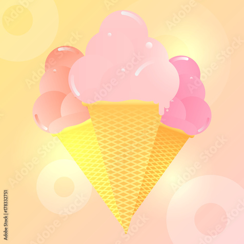 Ice cream cone banner