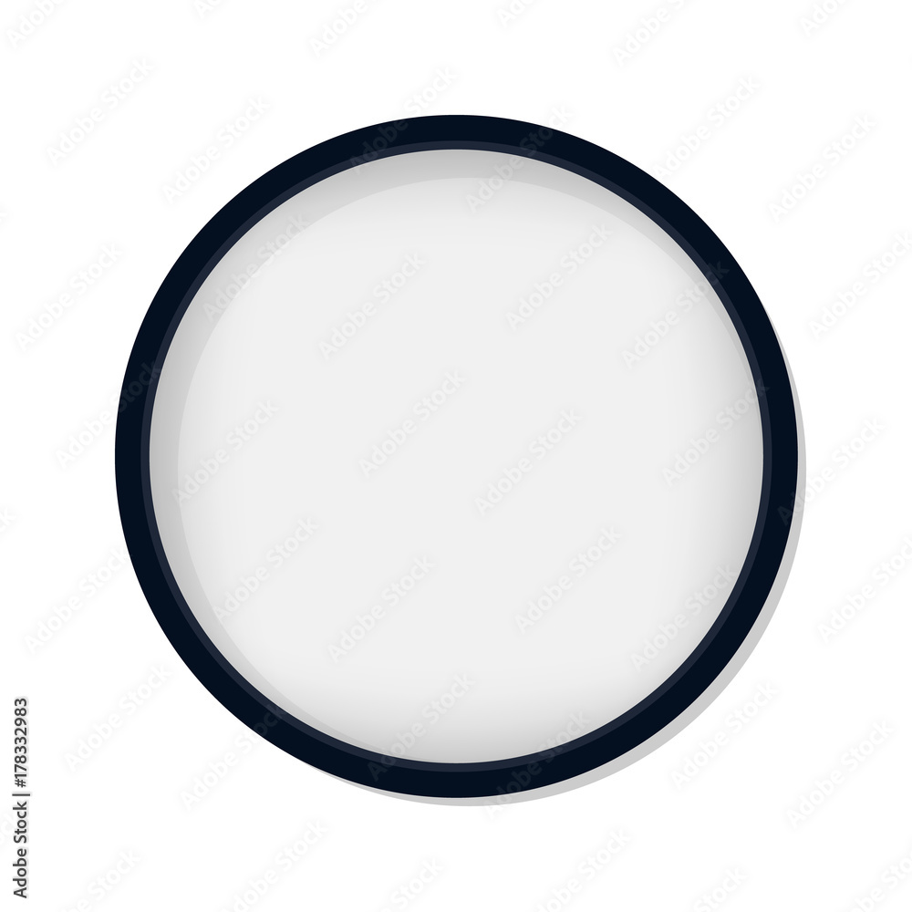 Circle blank picture frame isolated on white background.Editable mock up Circle blank picture frame isolated on white background.Editable mock up