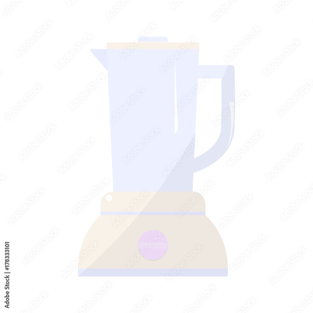 Kitchen blender in flat design isolated on white background Kitchen blender in flat design isolated on white background