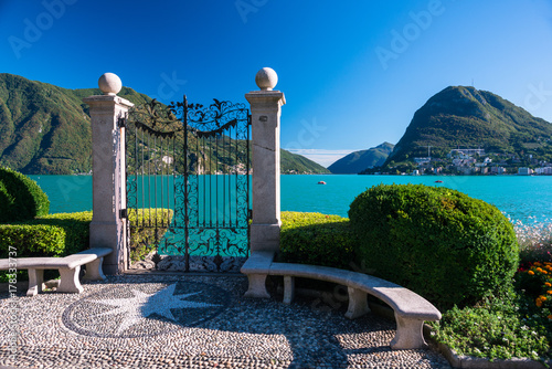 Gate to lake Lugano photo