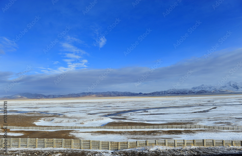 The plateau snow mountain