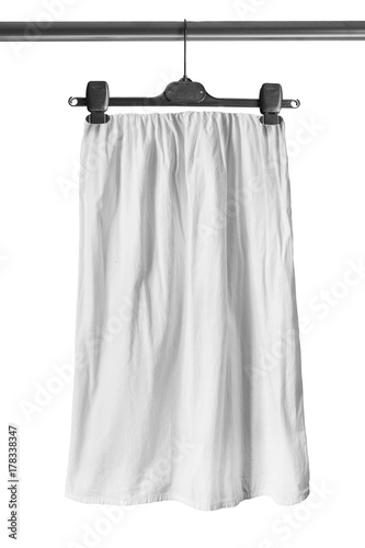 Skirt on clothes rack