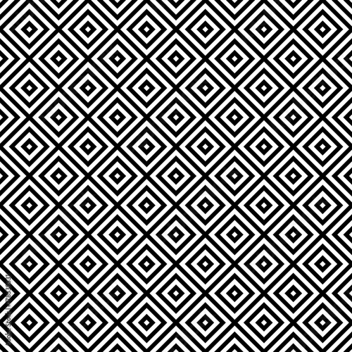 Retro Seamless Pattern Diagonal Squares Black