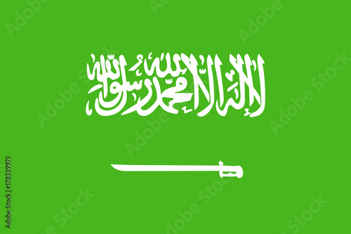 Saudi Arabia Flag Vector Flat Icon