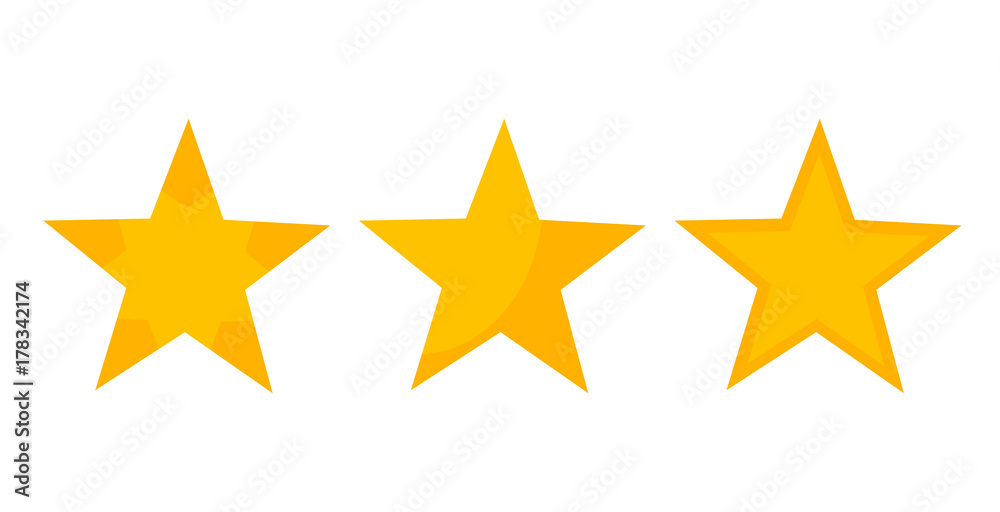 Five point gold stars. Five point gold stars.