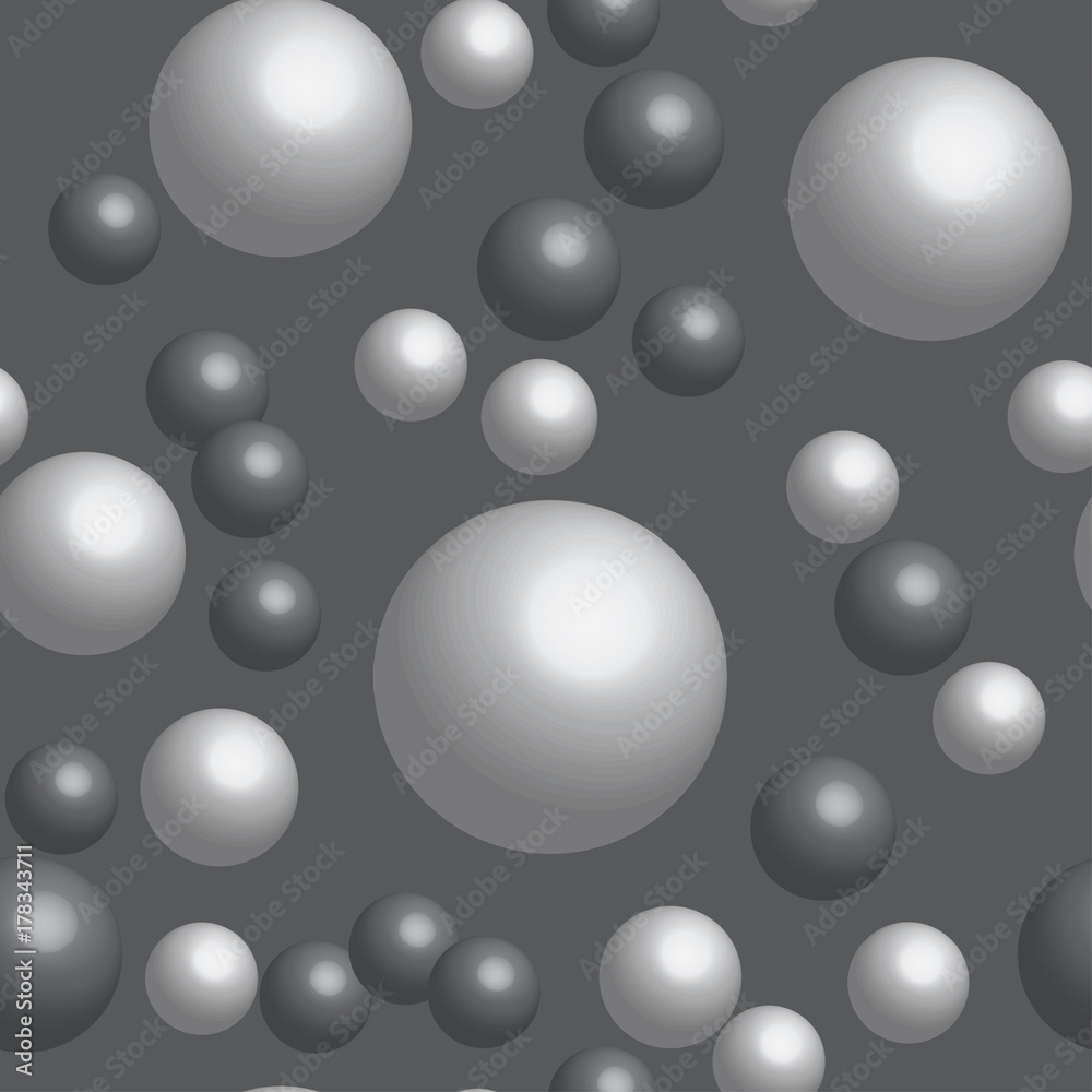 Gray Bubbles on Gray Seamless Pattern Gray Bubbles on Gray Seamless Pattern