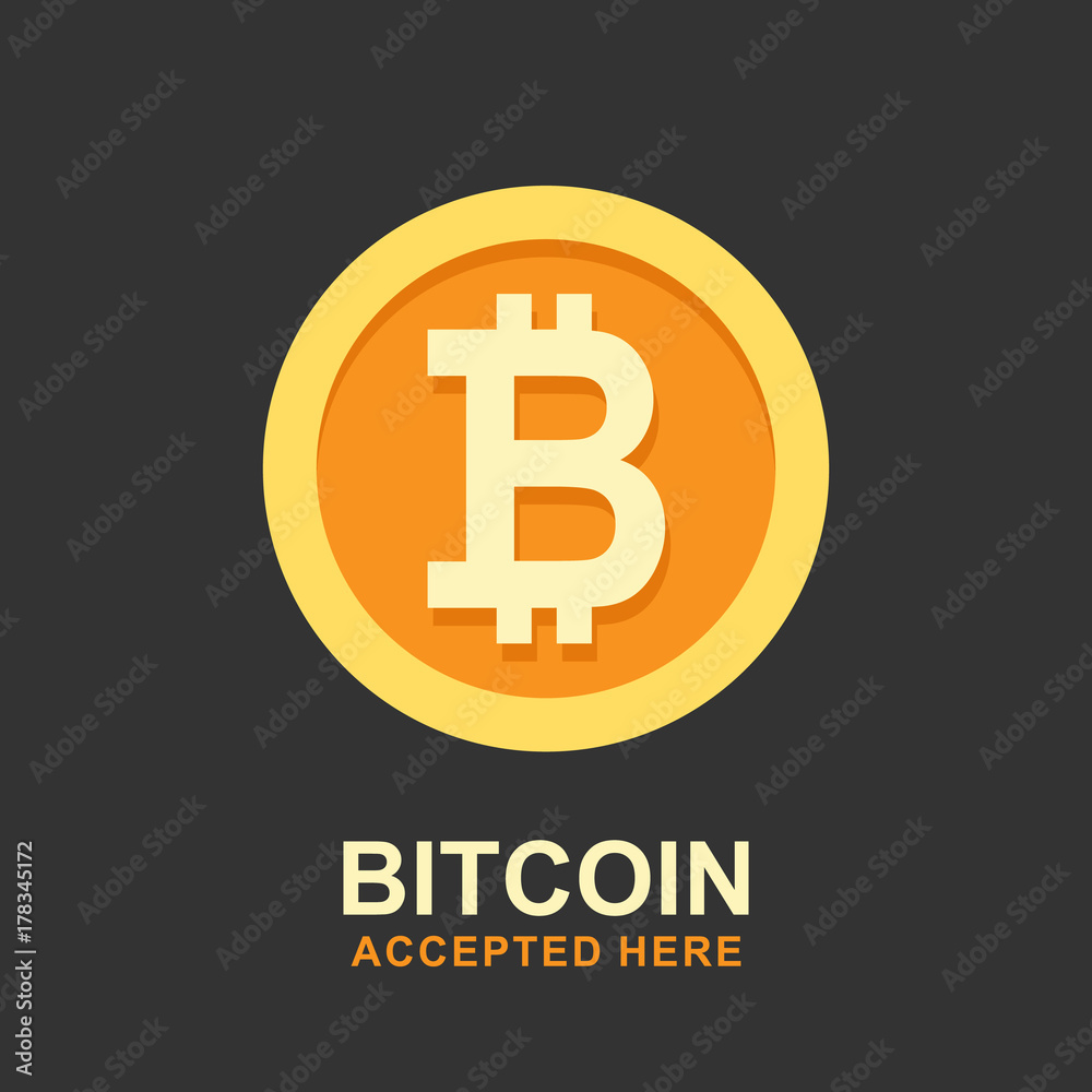 Bitcoin concept. Cryptocurrency logo sigh. Digital money Bitcoin concept. Cryptocurrency logo sigh. Digital money