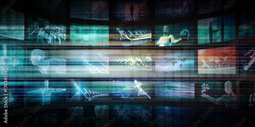 Naklejka premium Digital Multimedia