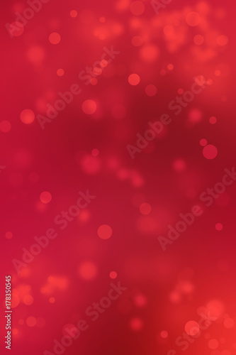 Red Abstract Shiny Christmas Lights Background