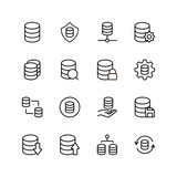 Database flat icon