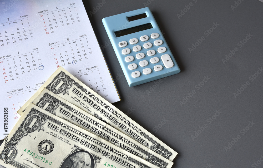 Calendars Page for Accountant verify and review payment of Expense / financial Business / Due date / Money / Accountancy Concept. Calendars Page for Accountant verify and review payment of Expense / financial Business / Due date / Money / Accountancy Concept.