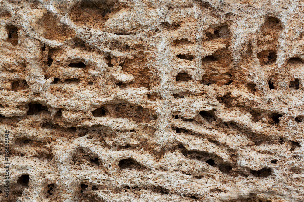 Texture of loose sandstone