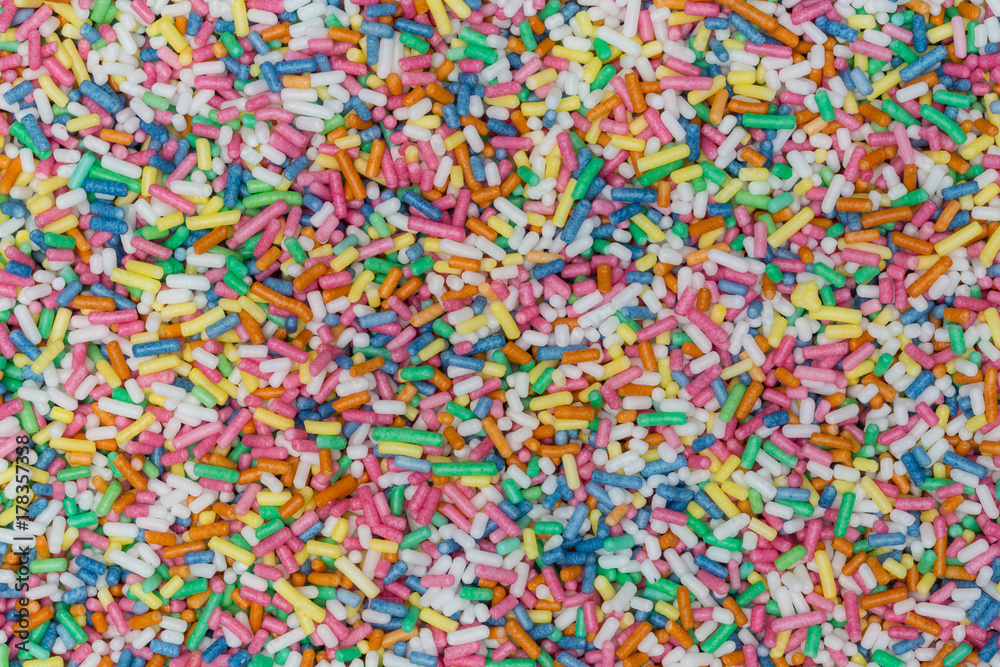 Zuckerstreusel Makro Detail Hintergrund