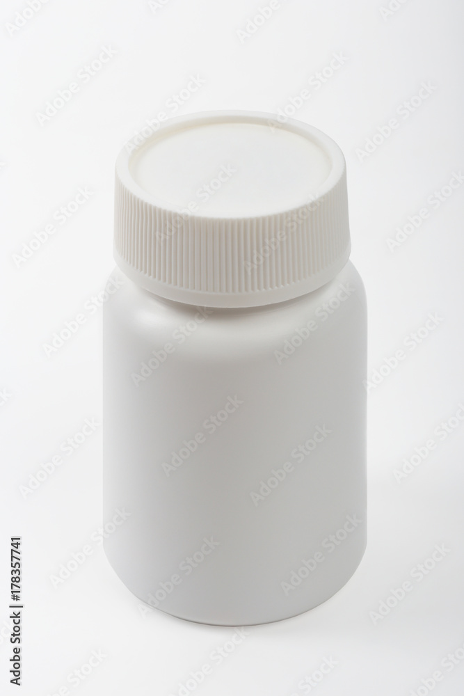 Pill plastic bottle isolated with clipping path. Pill plastic bottle isolated with clipping path.