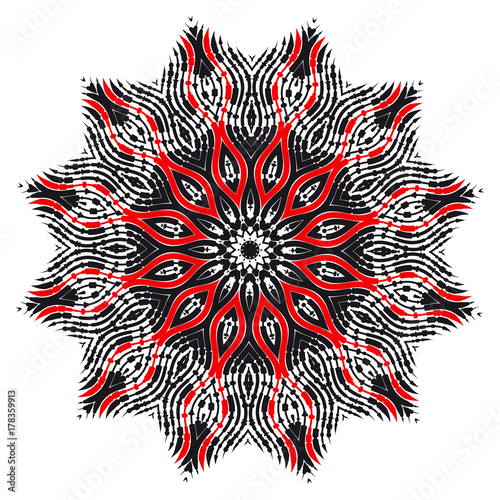 Vector hatched ornament
