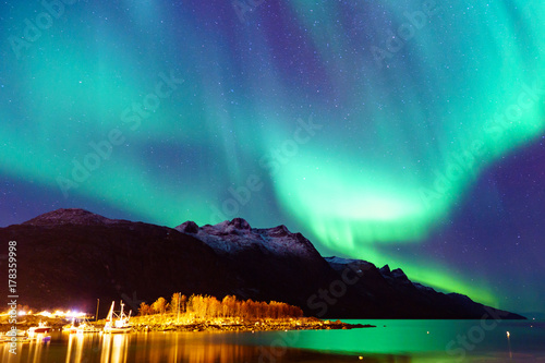 Canvas-taulu Northern lights in Tromsø, Norway