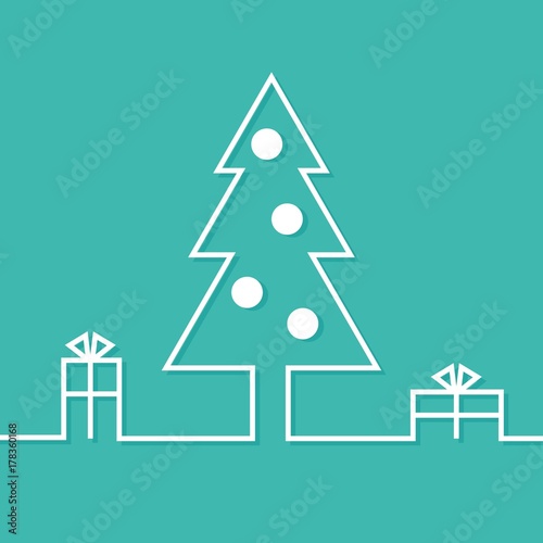 Weihnachtskarte modern